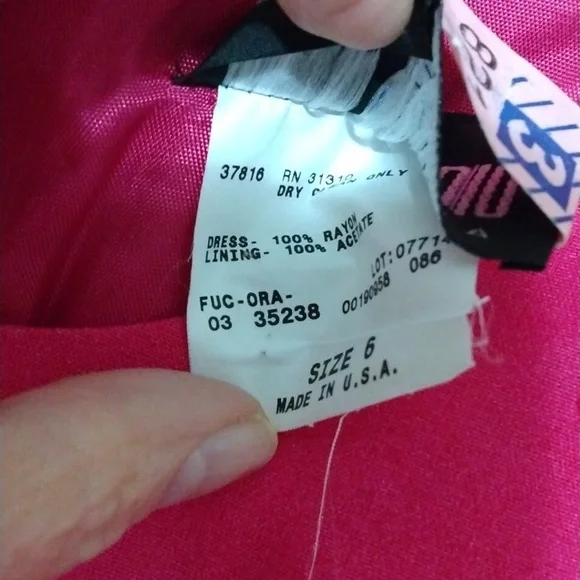 BYER STUDIO CALIFORNIA PINK,RED FLORAL,LINED,FULL ZIP SHIFT DRESS - Picture 4 of 5